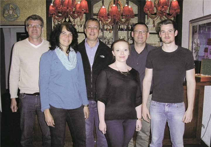 Die GRÜNE Liste für den VG-Rat Rhein-Mosel: Raimund Ball, Jutta Wein, Ralf Wein, Judith Haag, Johannes Müller, Benedikt Ball.privat