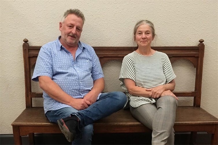 Die GRÜNEN Fraktionsvorsitzenden im Kreistag, Mathias Heeb und Birgit Stupp