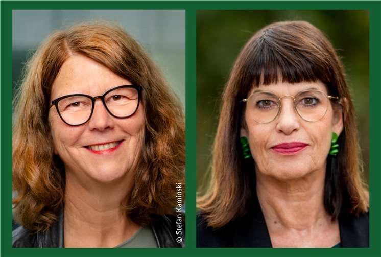 Die GRÜNEN-Verkehrsexpertinnen MdB Susanne Menge (links) und MdL Jutta Blatzheim Roegler informierten in Adenau über die Planungen zum Weiterbau der A1. Foto: Stefan Kaminski/Jutta Blatzheim-Roegler