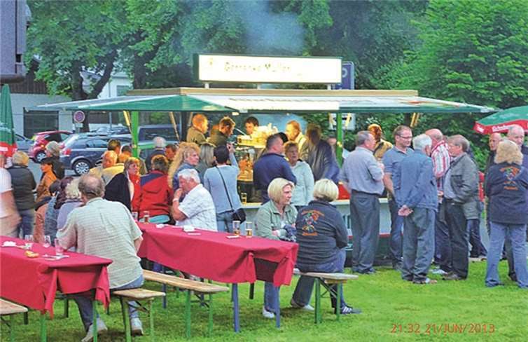 Die Gäste kamen auch kulinarisch wieder auf ihre Kosten.privat