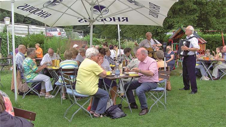 Die Gäste ließen es sich gut gehen. privat