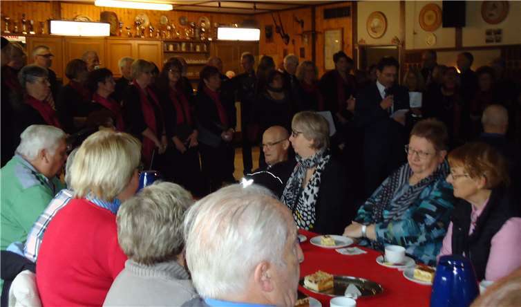 Die Gäste verbrachten einen gemütlichen Tag inder Schützenhalle.