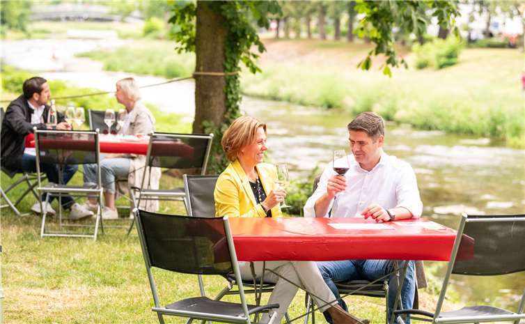 Die Gäste werden bis Ende September die Weine probieren können.Foto: Dominik Ketz