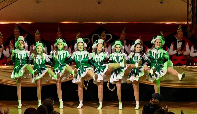 Die Garde des NCC, die „Grön Frösch“, präsentierte ihren Gardetanz.