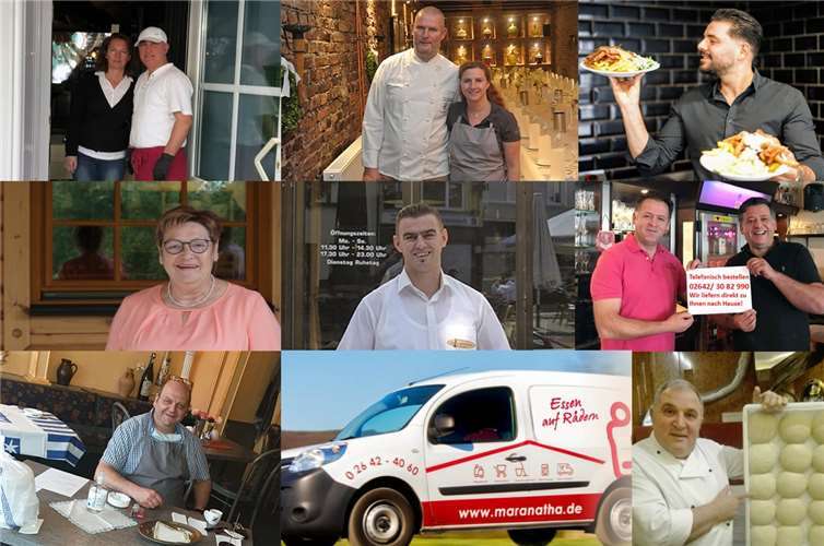 Die Gastronomen Sinzig sind nach wie vor für ihre Kunden da. Foto: Friedsam. Werbeagentur