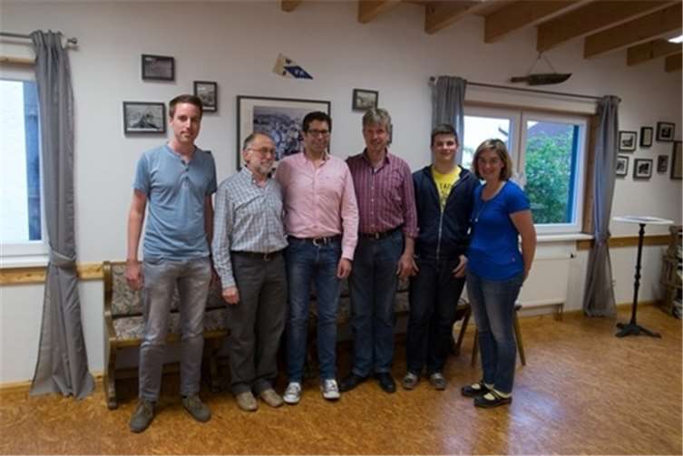 Die Geehrten: Klaus Marx, Christian Zentis , Dirk Gertler, Heribert Langen, Tobias Richter und Elke Schnitzler (von links). privat