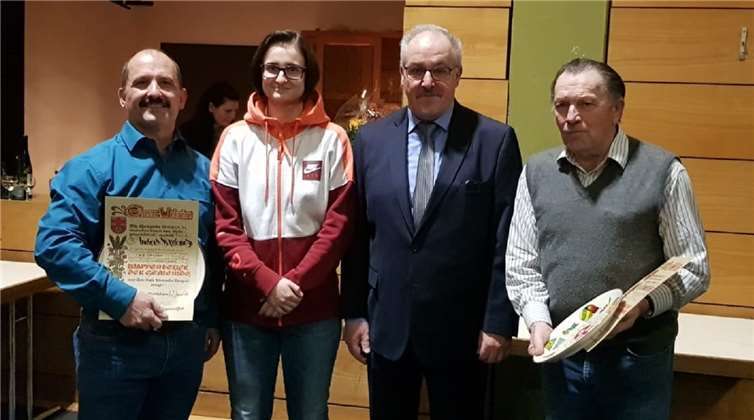 Die Geehrten beim Neujahrsempfang.Privat