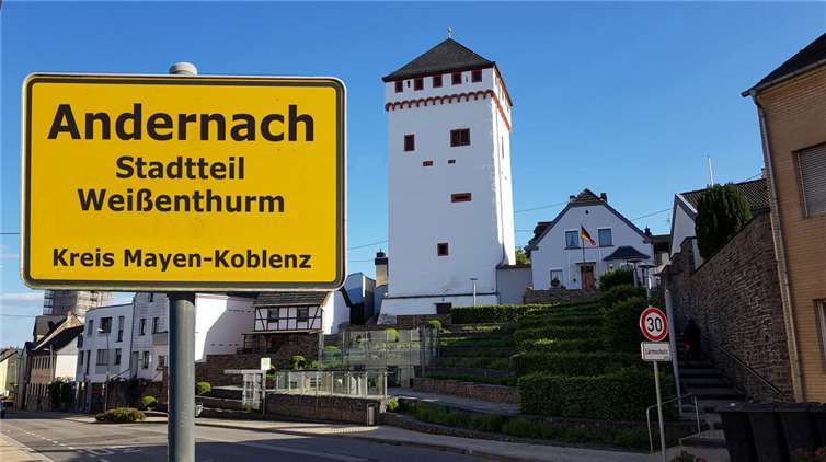 Die Gemarkung von Weißenthurm wird bald ein eigenständiger Stadtteil von Andernach sein: Die betroffenen Kommunen haben sich auf eine Gebietsabtretung geeinigt. Quelle: KH