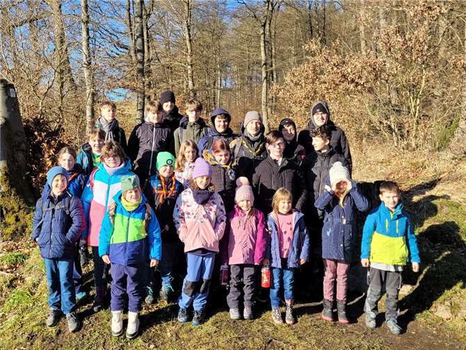 Die Georgspfadfinder Mendig bei ihrem Winterlager in Weibern.  Foto: privat