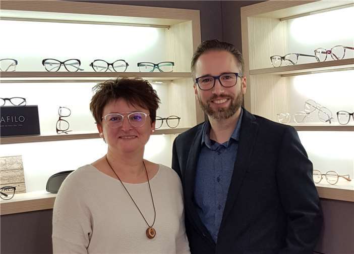 Die Geschäftsführung von „mein Optiker“ liegt inden Händen von Silke Dauer und Florian Schmidt. Fotos EP
