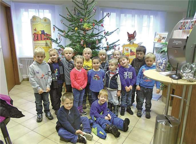 Die Geschäftsstelle in Antweiler wurde ebenso von den kleinen Dekorateuren weihnachtstauglich gemacht.