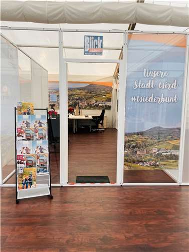 Die Geschäftsstelle in der Bad Neuenahrer Pop-Up-Mall. Foto:privat
