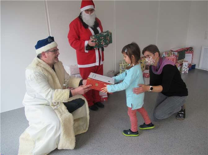 Die Geschenke wurden rechtzeitig vor dem Fest überreicht.Foto: privat