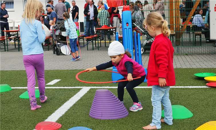 Die Geschicklichkeitsspiele kamen sehr gut an.