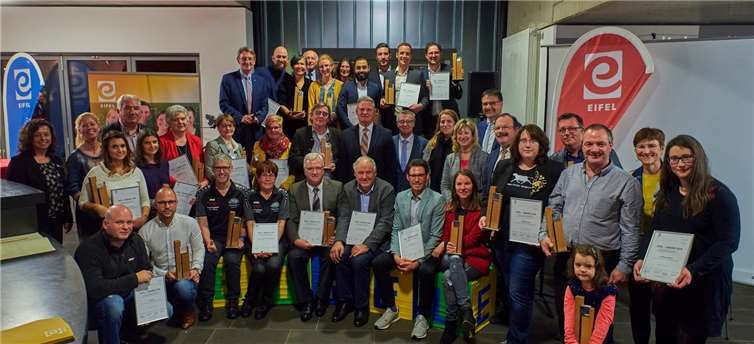 Die Gewinner des EIFEL-Awards. Fotos: Petra Grebe Eifel - Tourismus GmbH