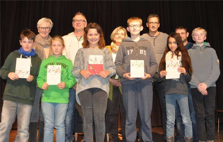 Die Gewinner des Vorlesewettbewerbs an der Gesamtschule Rheinbach. privat