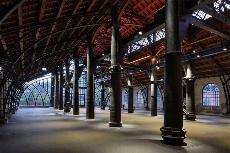 Die Gießhalle der Sayner Hütte wurde in den Jahren 1828 bis 1830 errichtet und mit der gesamten Anlage des heutigen Industriedenkmals 1926 stillgelegt.  Quelle: Stiftung Sayner Hütte / Günther Bayerl