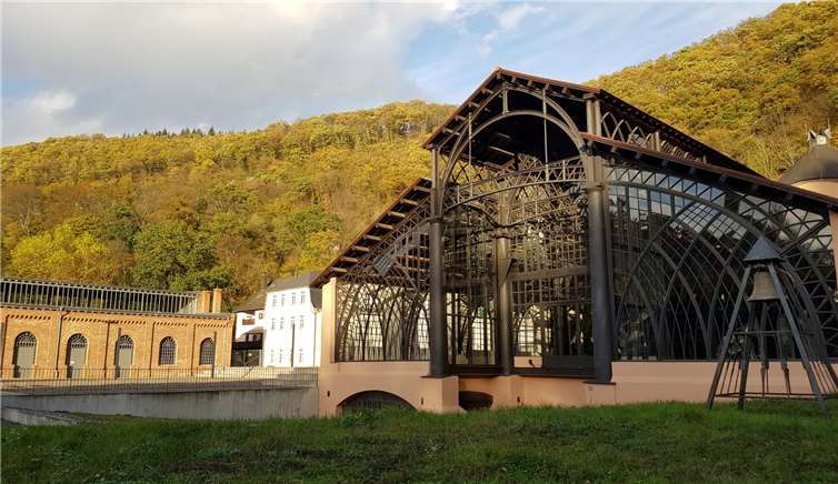Die Gießhalle von außen. Foto: Stiftung Sayner Hütte