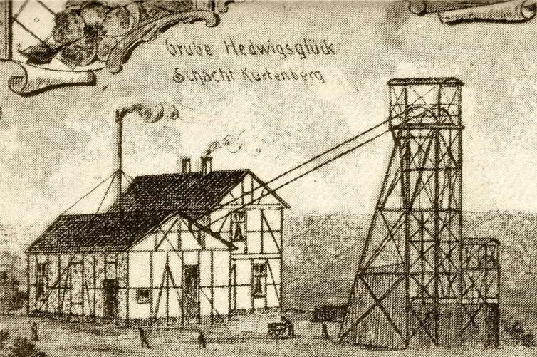 Die Grube Hedwigsglück Schacht Kurtenberg. privat