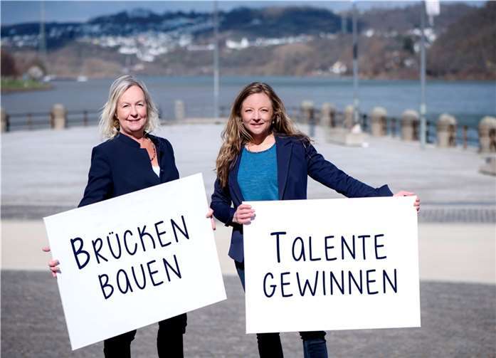 Die Gründerinnen Hanna Jones und Anke Hollatz.  Quelle: Rhein-Lahn-Kreis