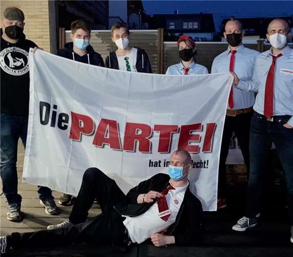 Die Gründungsmitglieder der Partei „die PARTEI“ in Bendorf. Foto: privat