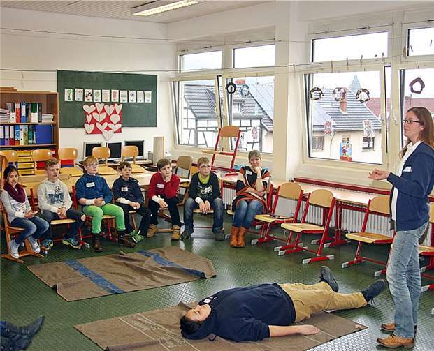 Die Grundschüler wurden auch auf Notfallsituationen vorbereitet.