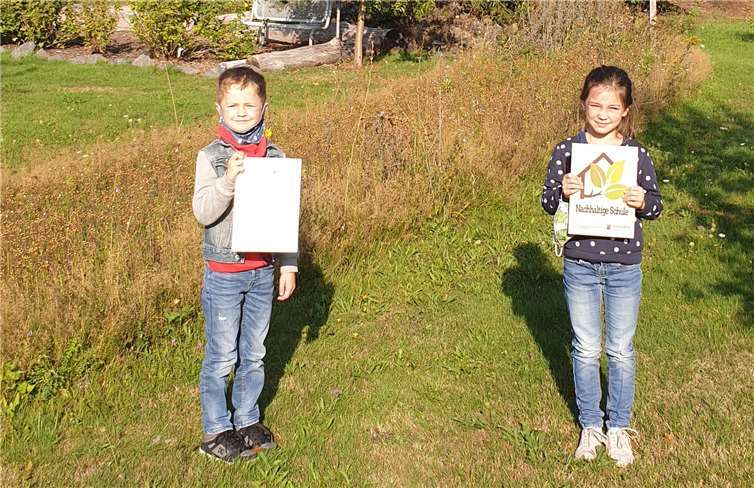 Die Grundschule Marienschule in Breitscheid wurde mit der Plakette „Nachhaltige Schule“ ausgezeichnet. Foto: privat
