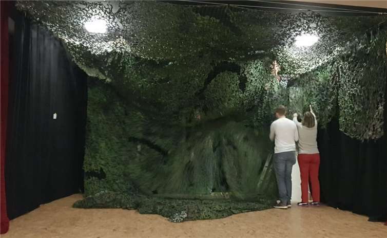 Die Grundschule verwandelt sich in einen Dschungel. Foto: privat