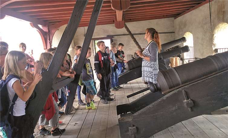 Die Grundschulkinder machten eine Führung auf der Marksburg. Privat