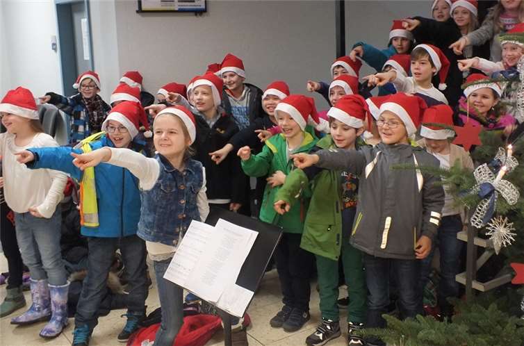 Die Grundschulkinder waren mit viel Spaß bei der Sache.