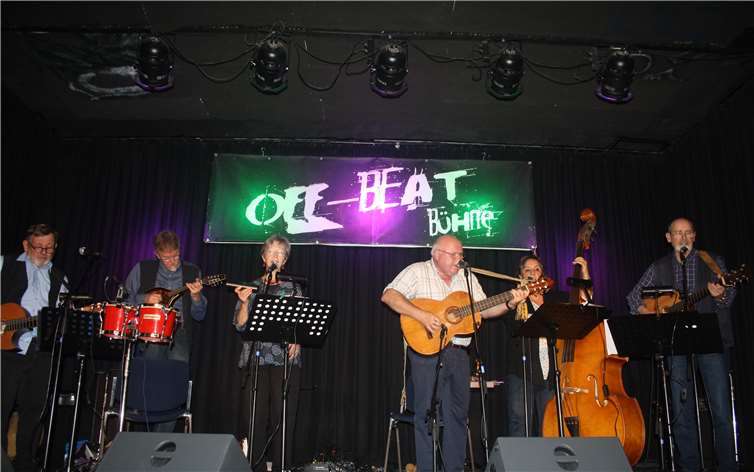 Die Gruppe „Saitenspinner“ unterhielt die Gäste mit variantenreichen Stücken. privat