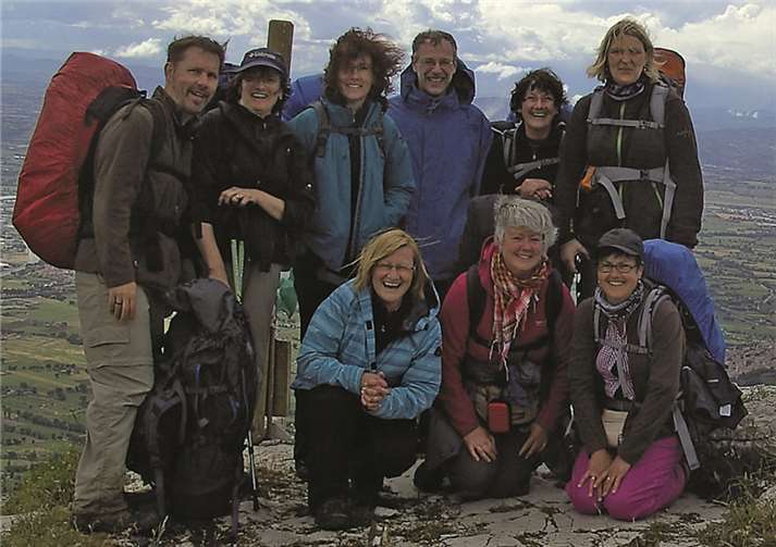 Die Gruppe am Monte Subasio. privat