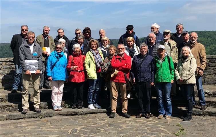 Die Gruppe auf dem Ordensburggelände. Privat