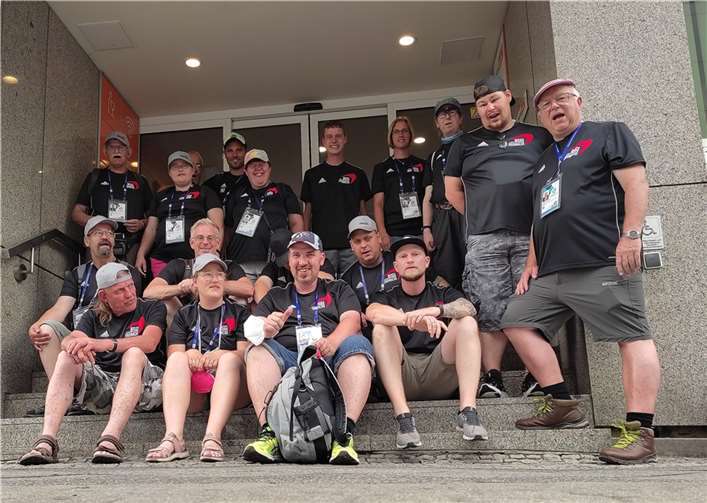 Die Gruppe aus dem Kloster Ebernach in Berlin. Quelle: Kloster Ebernach