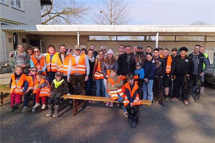 Die Gruppe beim Start in den Start.