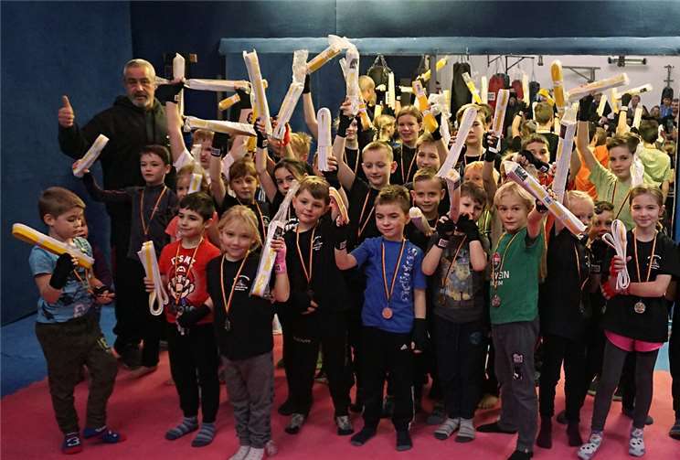 Die Gruppe der Kids im Alter von sechs bis 13 Jahren.privat