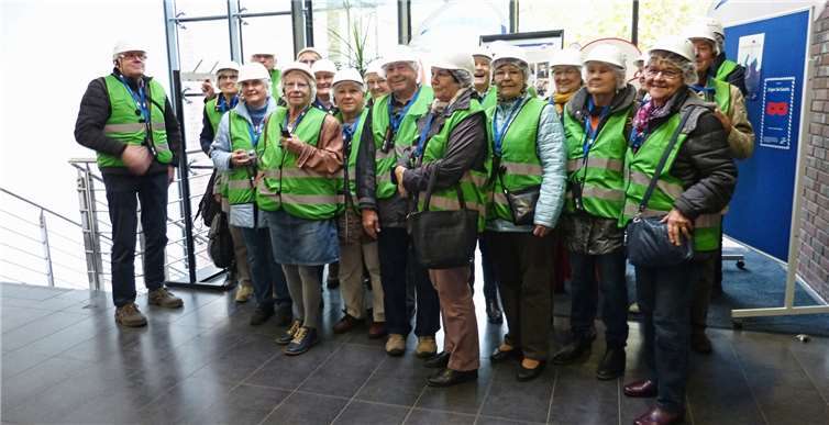 Die Gruppe der Senioren Union bei der aufschlussreichen Führung in der Zuckerfabrik.privat