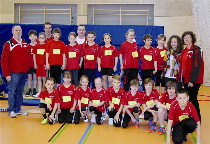 Die Gruppe der U10 und U12-Teilnehmer.
