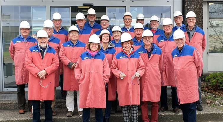 Die Gruppe des Bürgervereins Meckenheim auf dem Firmengelände in Essen.Foto: privat