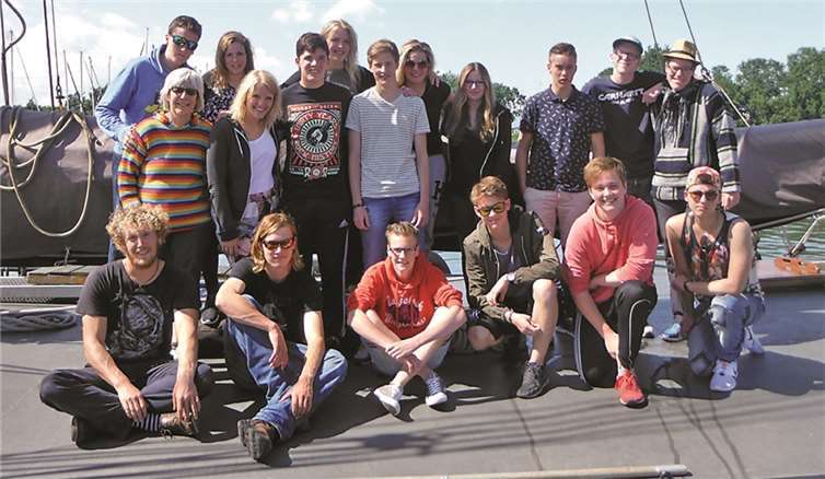 Die Gruppe des Jugendtreff auf der „Eenhorn“.privat