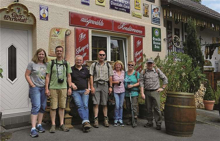 Die Gruppe des SV Franken während ihrer Wanderung nach Kalenborn. Privat
