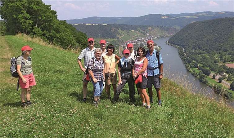 Die Gruppe genoss die Wanderung über Traumpfad und Panormaweg.privat
