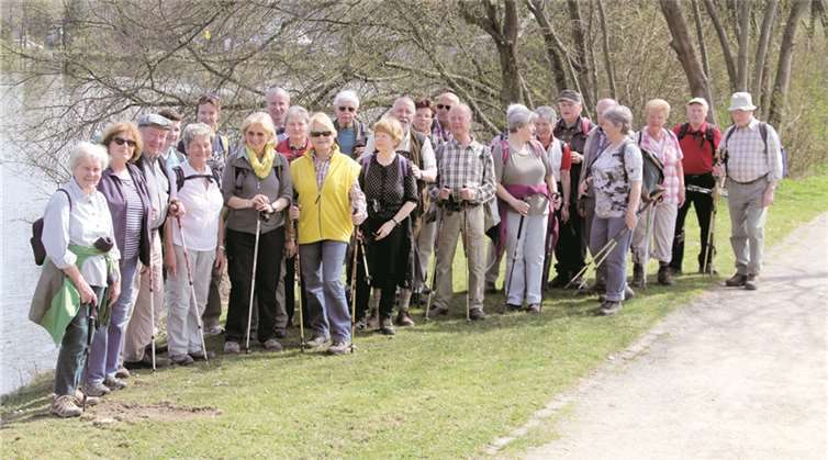 Die Gruppe genoss die schöne Wanderung bei herrlichem Wetter. privat