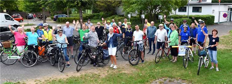Die Gruppe hatte sehr viel Spaß beim Radeln. Fotos: RASCH