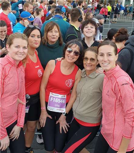 Die Gruppe hatte viel Spaß beim Lauf in Köln.Foto: privat