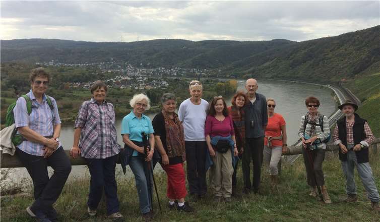 Die Gruppe in der Bopparder Hamm.Foto: Günter Hussong