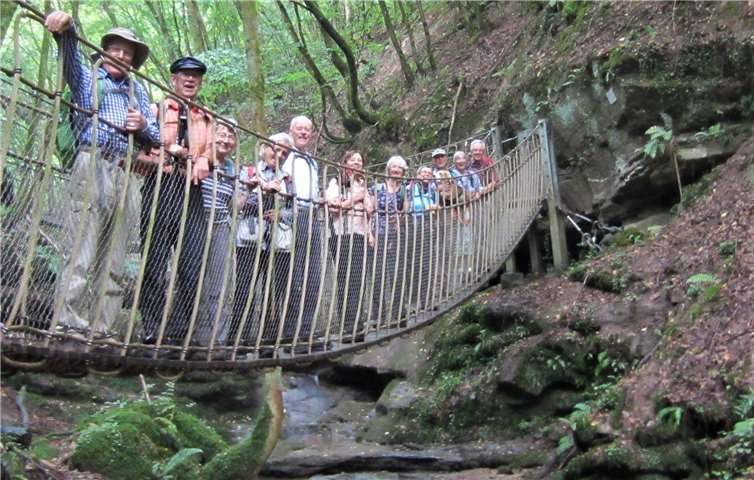 Die Gruppe in der Butzerbachschlucht.  privat