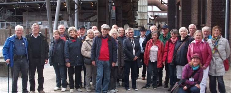 Die Gruppe in der Hochofenanlage.privat