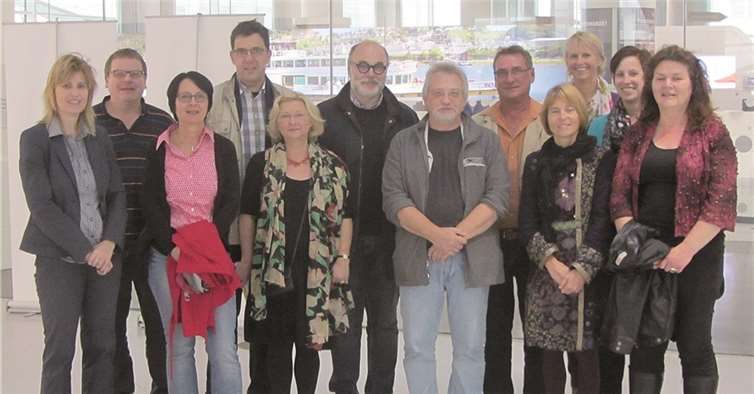 Die Gruppe informierte sich bei der „Bibliotheksführung“ über die positiven Veränderungen im Bibliotheksneubau.Stadt Koblenz