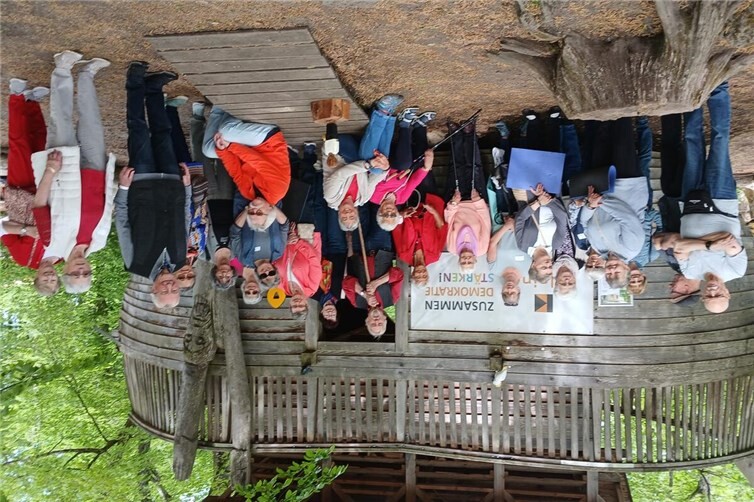 Die Gruppe nächtigte im Kolping-Vogelsbergdorf in Herbstein.
